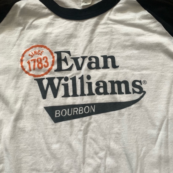 Men’s XL Evan Williams Bourbon Baseball T-shirt - Picture 3 of 4